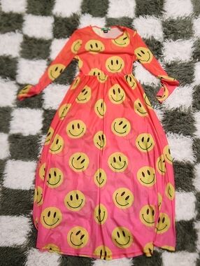 Burnt Toast Emy Ave Smiley Dress